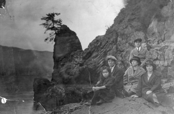 Hayashi Nakamura Mura Morishita at Siwash Rock Stanley Park 1930 2011 79 4 1 1 1